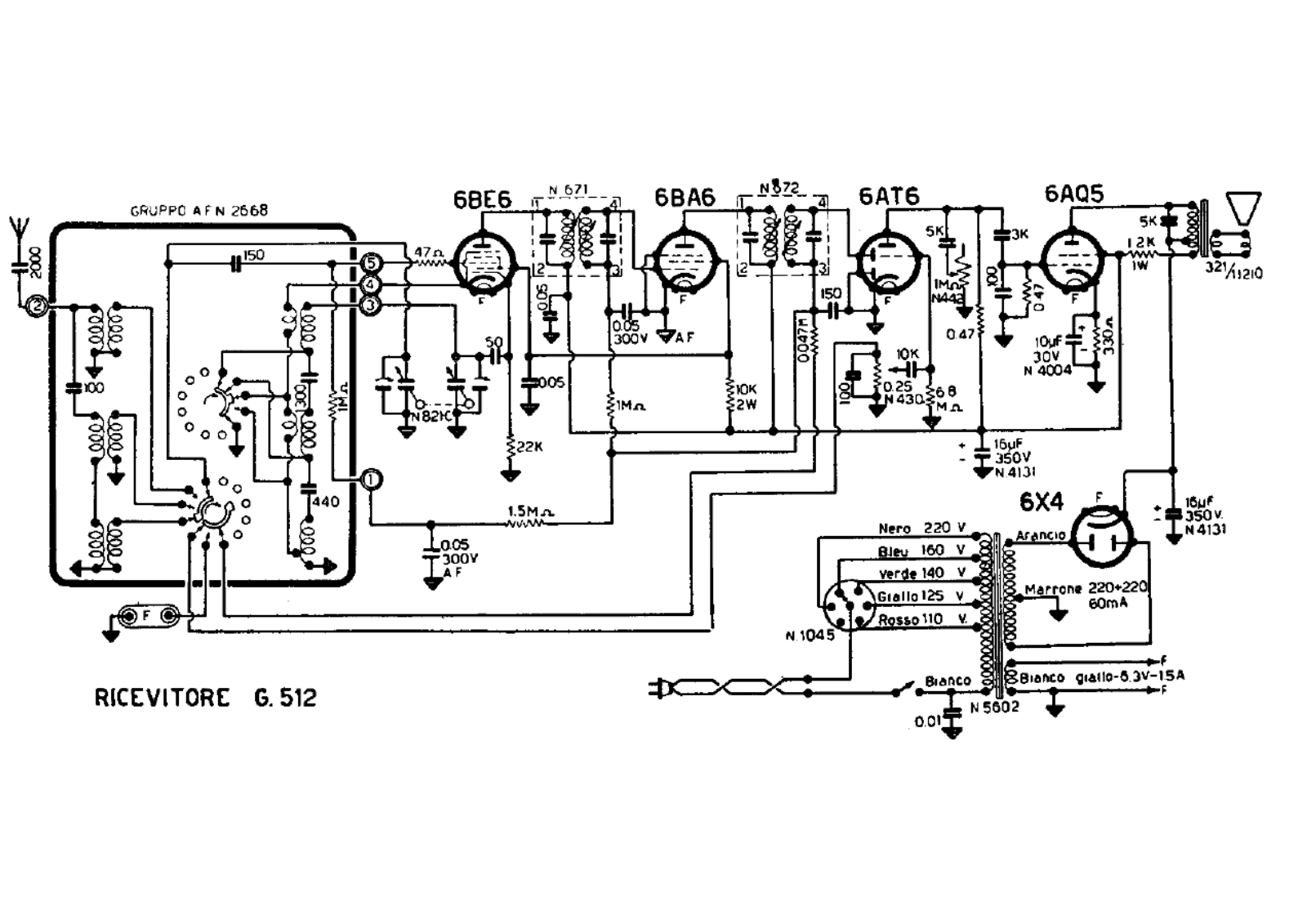 Geloso g512 schematic