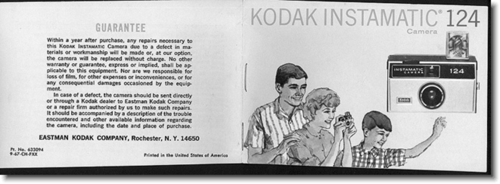 Kodak Instamatic 124 Instruction Manual