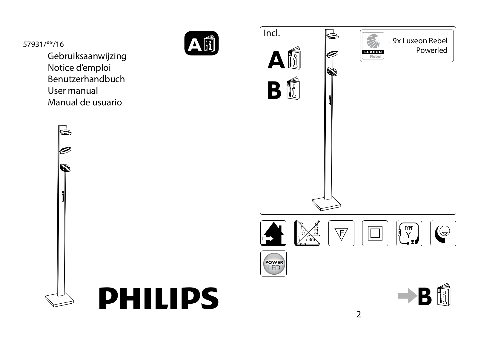 Philips 579313116, 579314816 User Manual