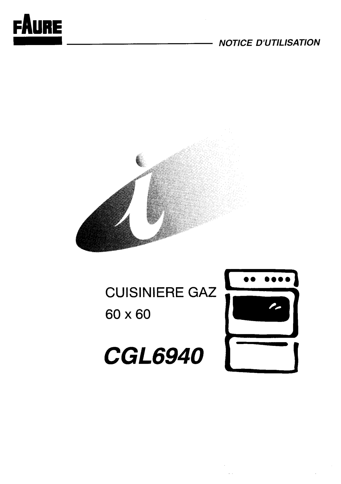 Faure CGL6940W User Manual