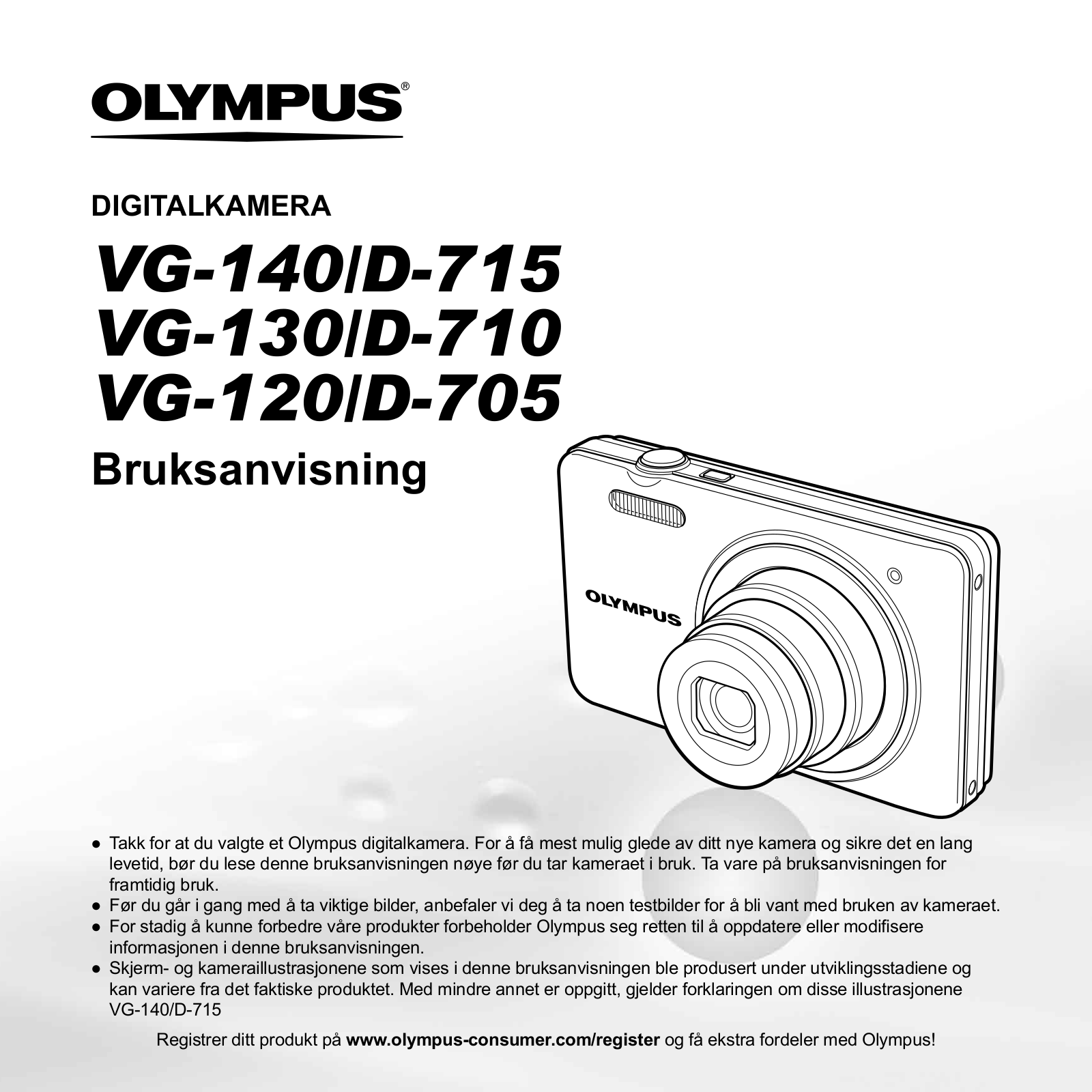 OLYMPUS VG-120 User Manual