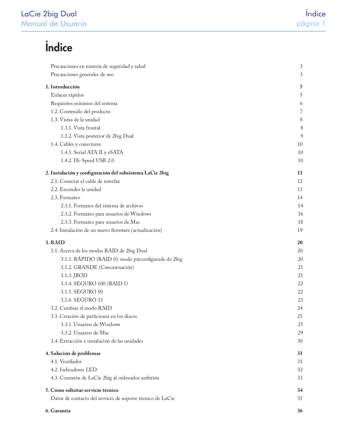 Lacie 2BIG DUAL User Manual