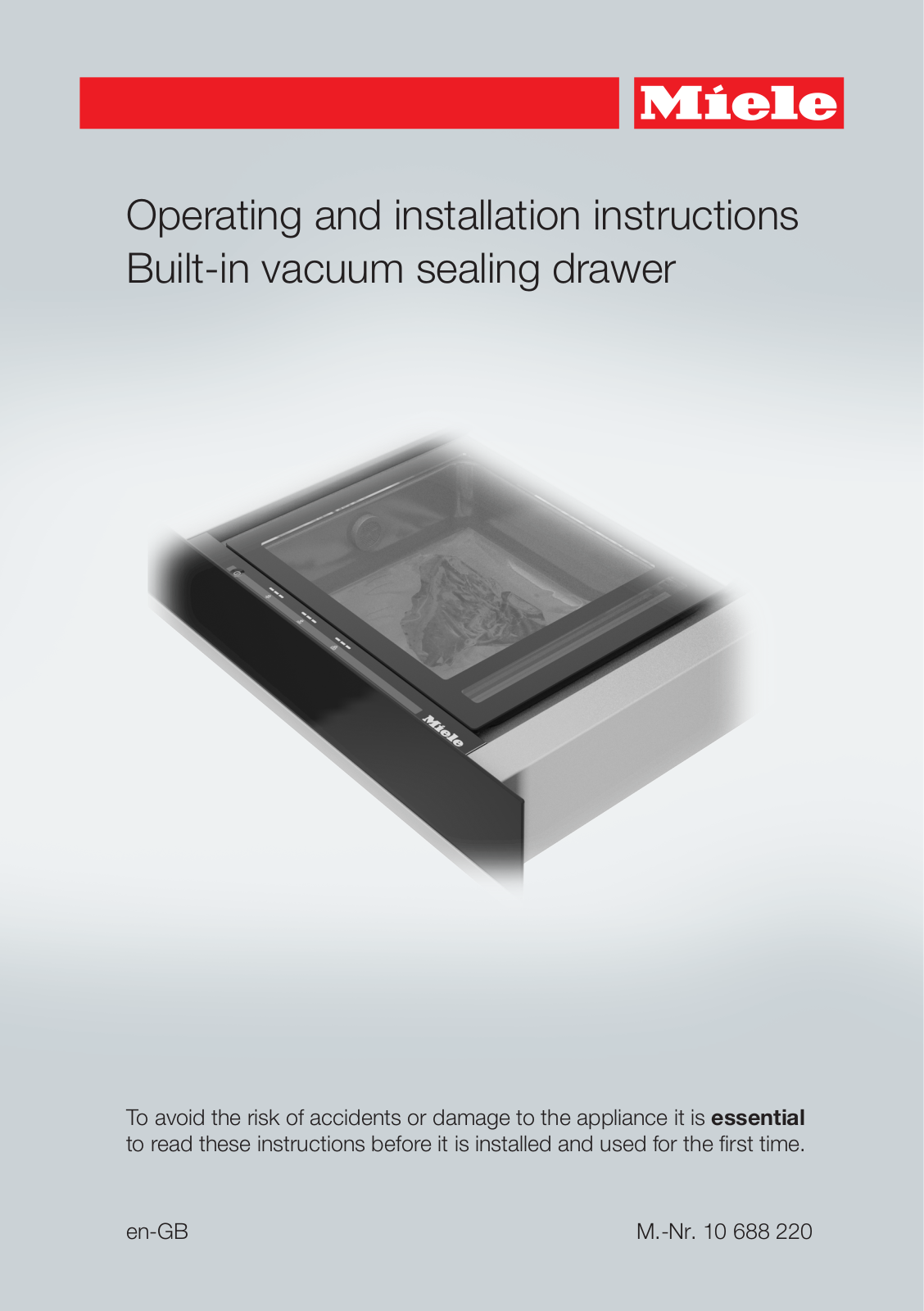 Miele EVS 6114, EVS 6214 Operating instructions