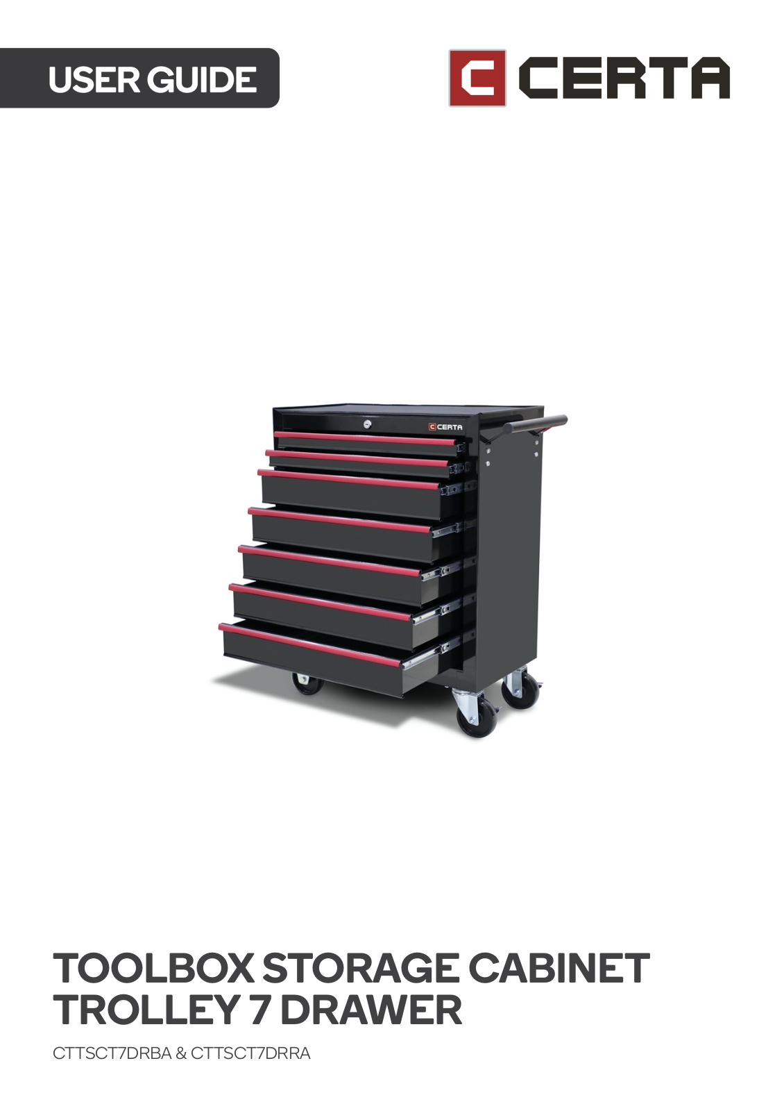 Certa CTTSCT7DRBA, CTTSCT7DRRA User Manual - ManualMachine.com