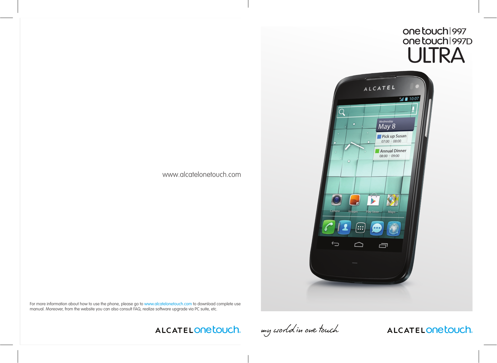 Alcatel ONE TOUCH 997, ONE TOUCH 997D User Manual