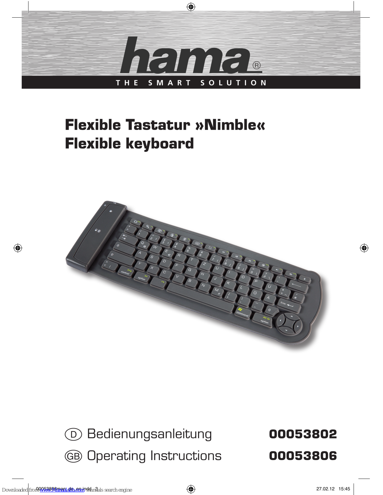 Hama 00053802, 00053806 Operating Instruction - ManualMachine.com