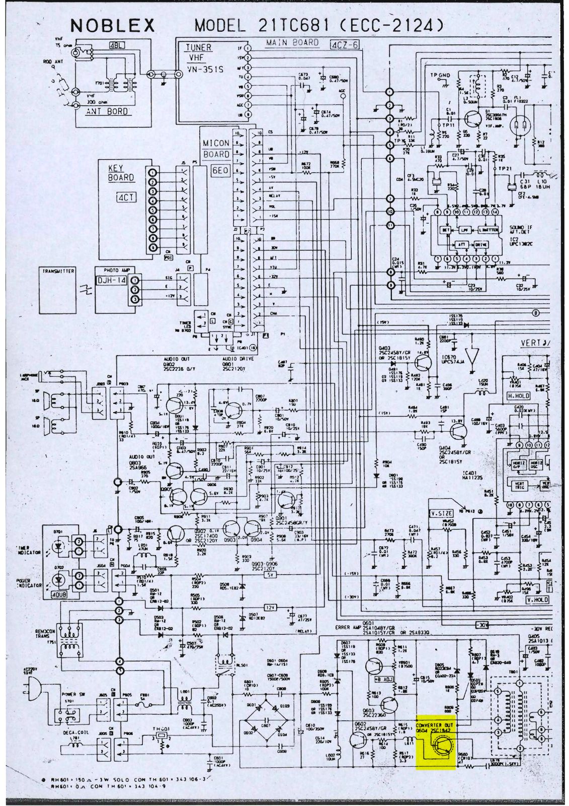 NOBLEX 21tc681 Service Manual