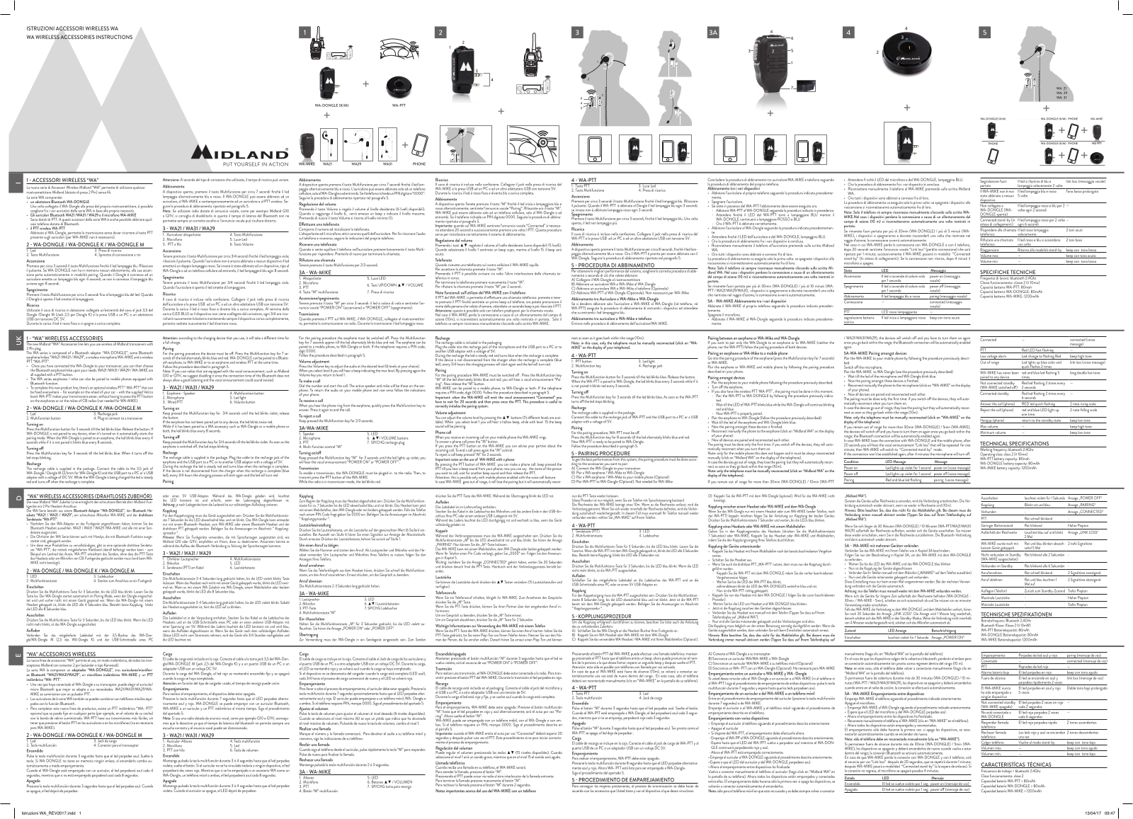 Midland WA wireless accessosories Instructions