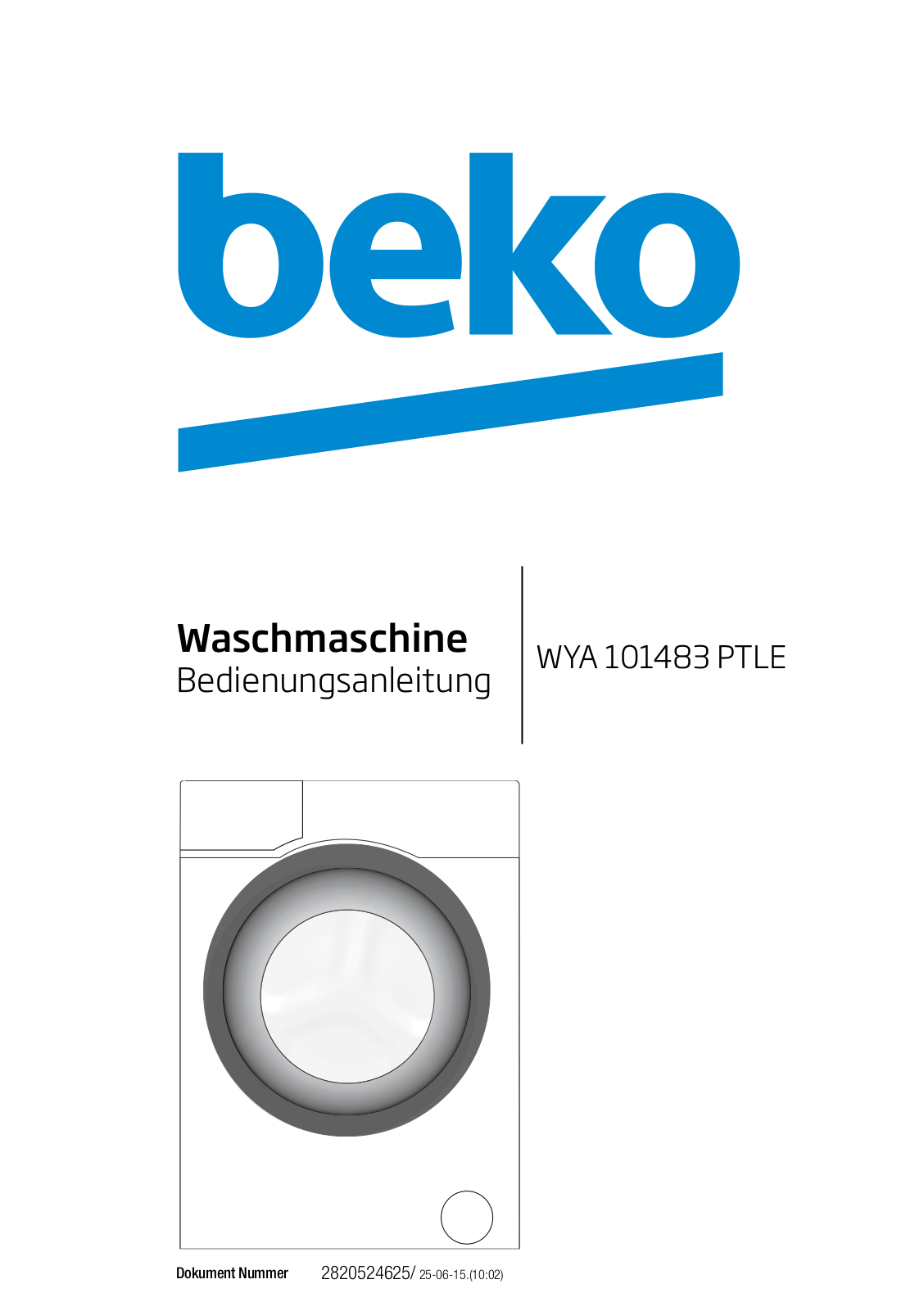 Beko WYA 101483 PTLE User Manual