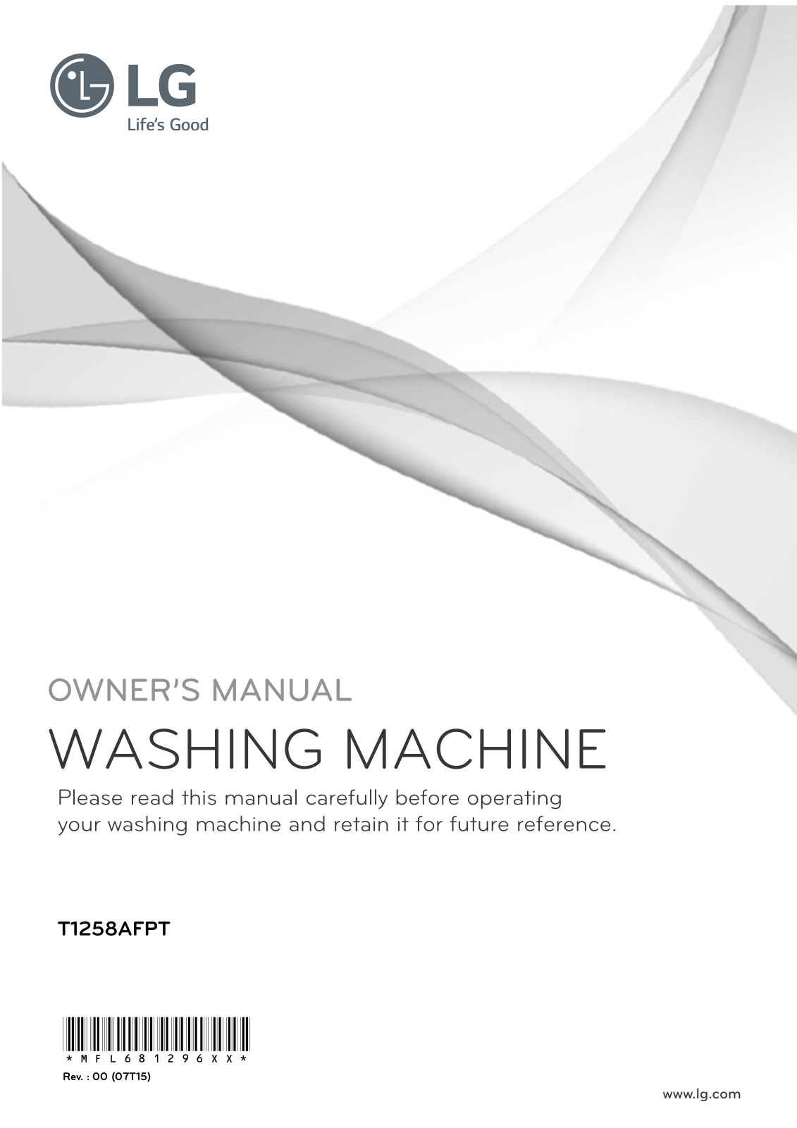 LG T1258AFPT Owner’s Manual