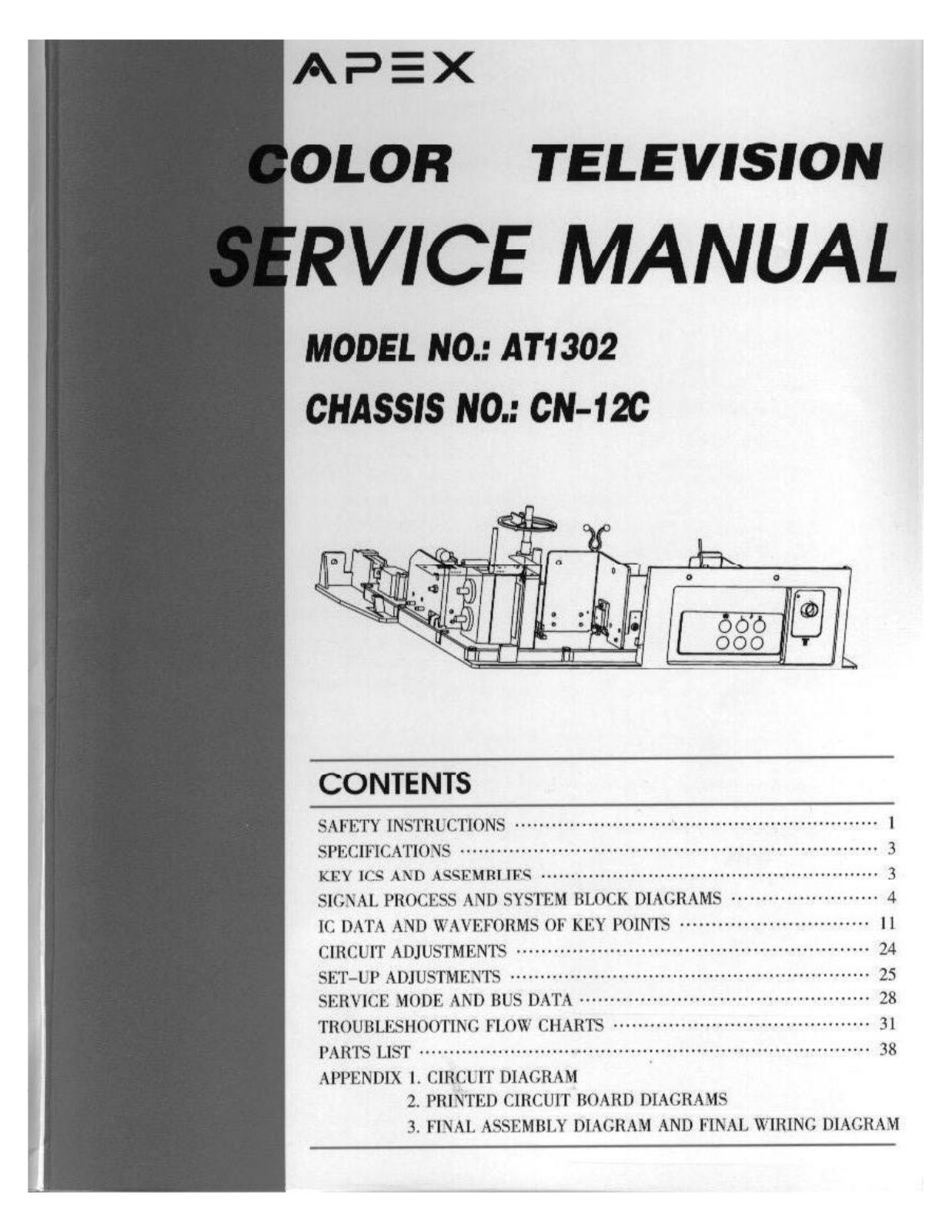 APEX AT1302 Service Manual