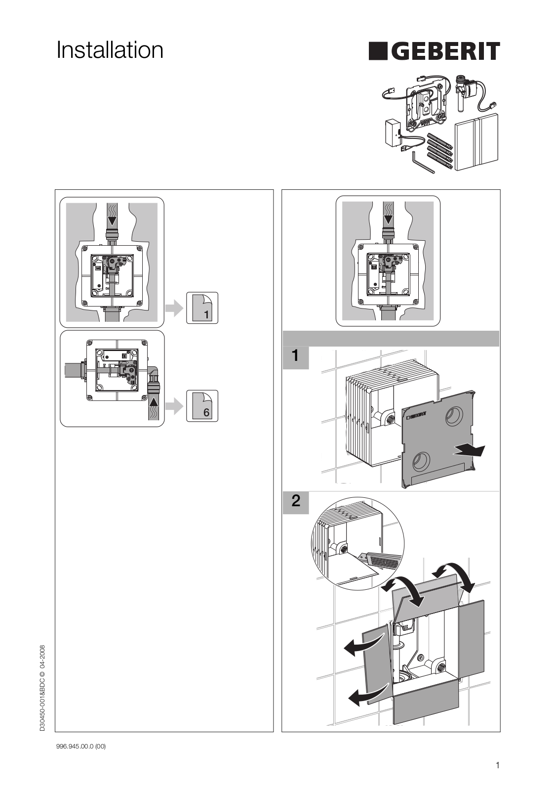 Geberit 116.021.21.5 Installation