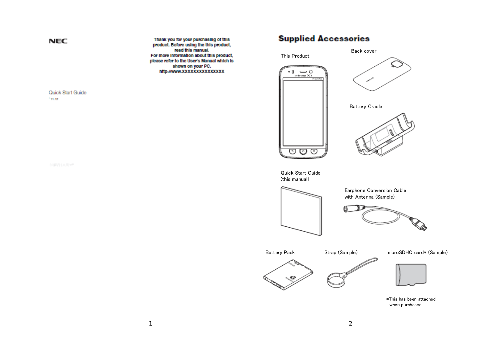 NEC of America FWP7935 User Manual