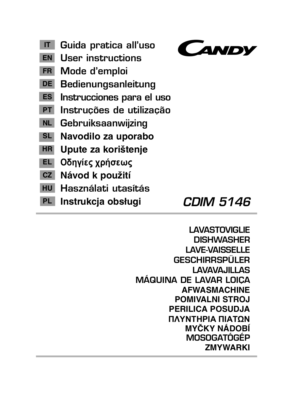 Candy CDIM 5146 User Manual