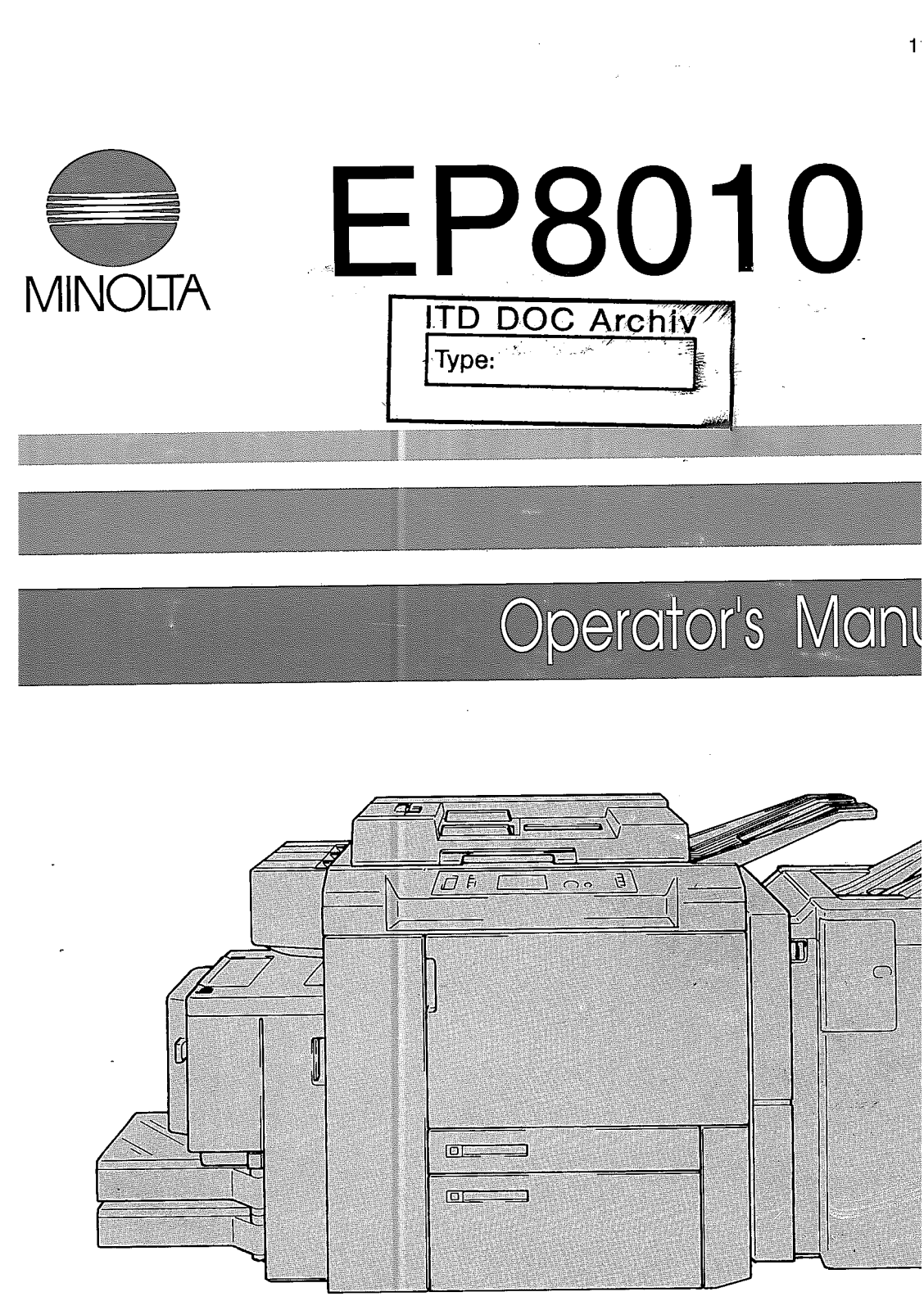 Konica Minolta EP8010 User Manual