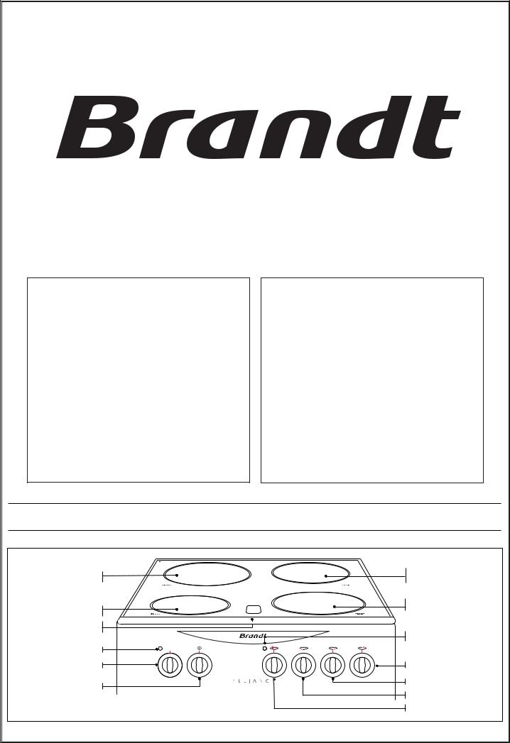 BRANDT KV267WE1 User Manual