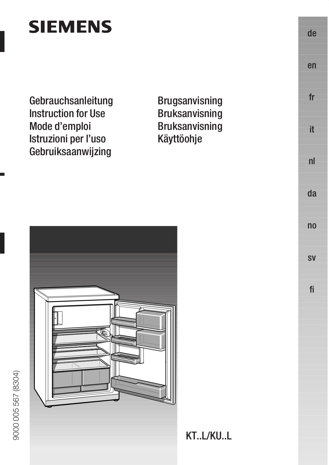 SIEMENS KT 14L04 User Manual