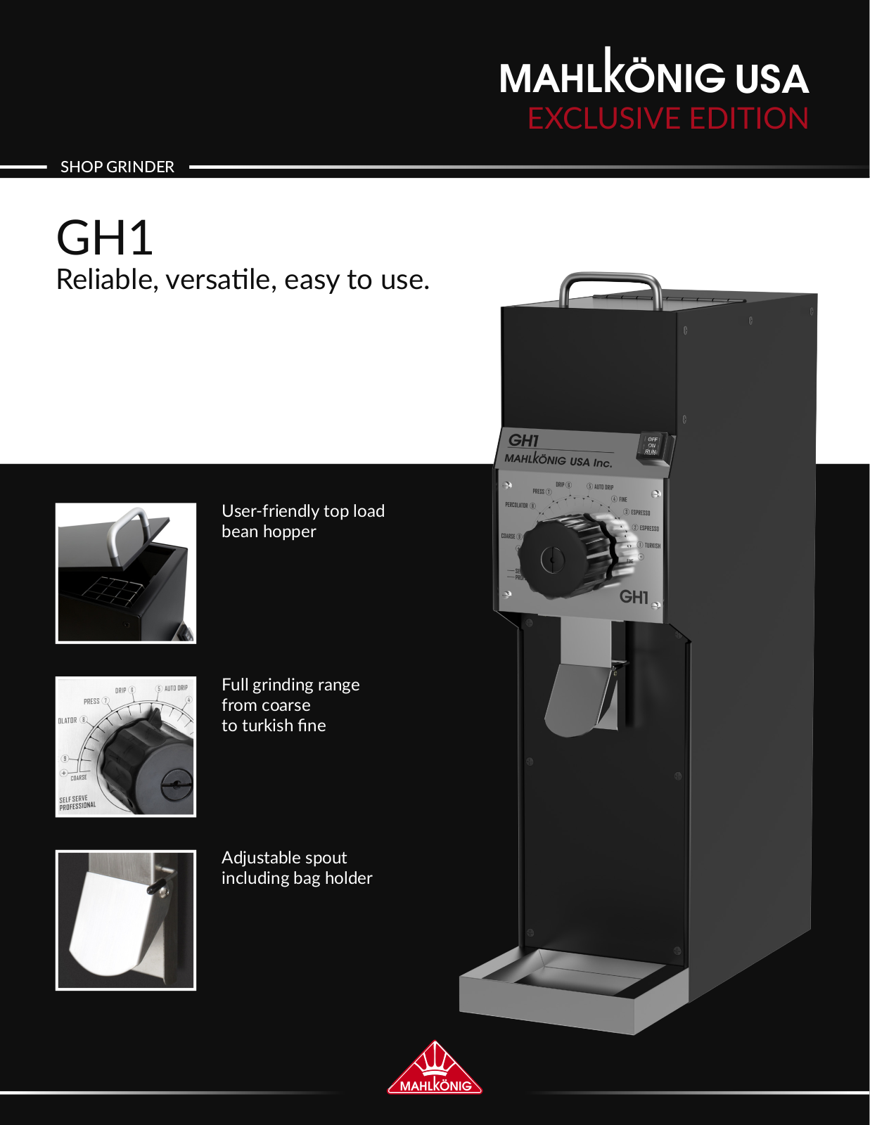 Mahlkonig GH1 User Manual