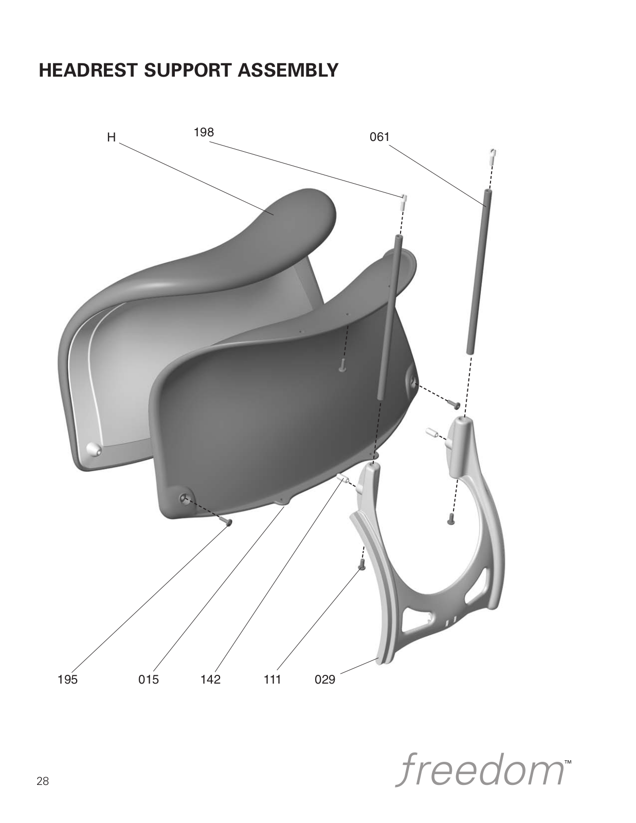 Humanscale Freedom Headrest Support Assembly User Manual