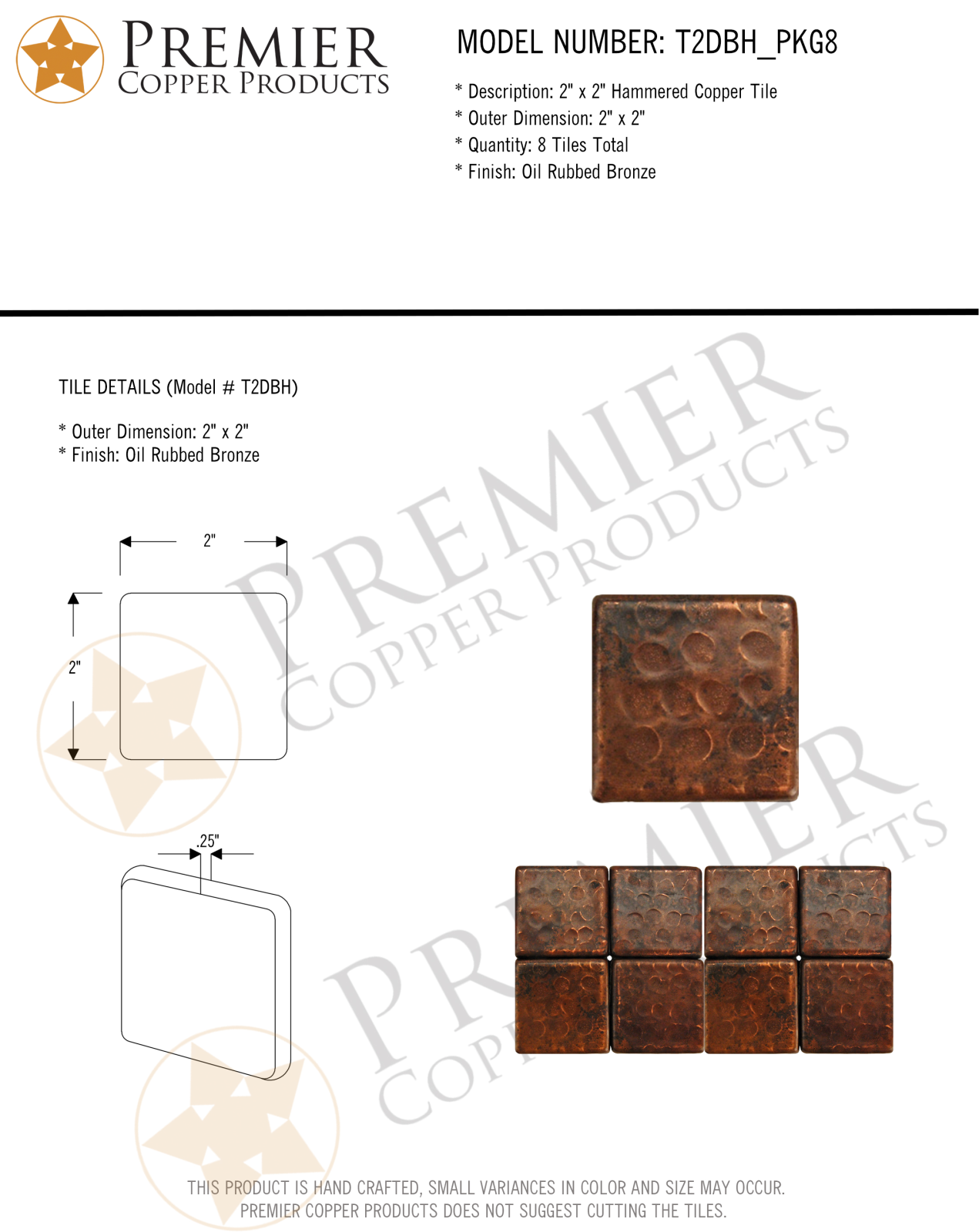 Premier Copper Products IER1718 Specifications - ManualMachine.com