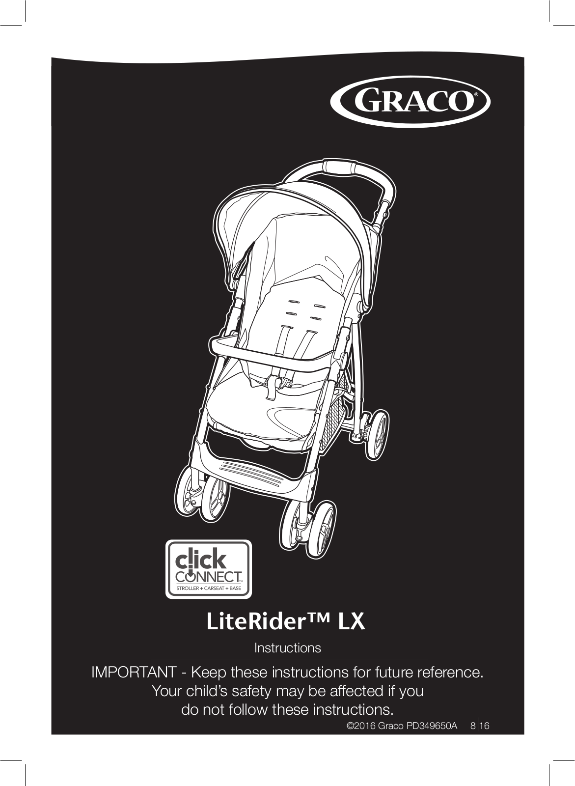 Graco LiteRider LX Instruction manual