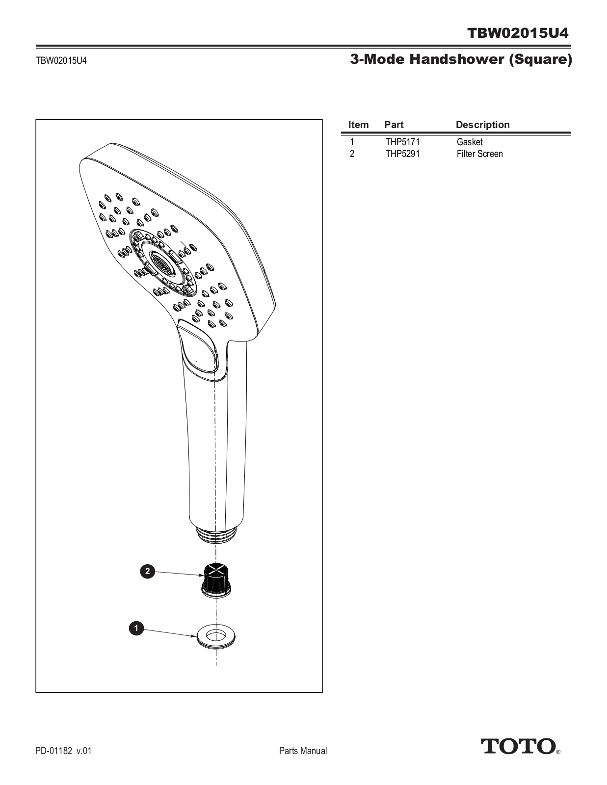 TOTO SBSA1052 Specifications - ManualMachine.com