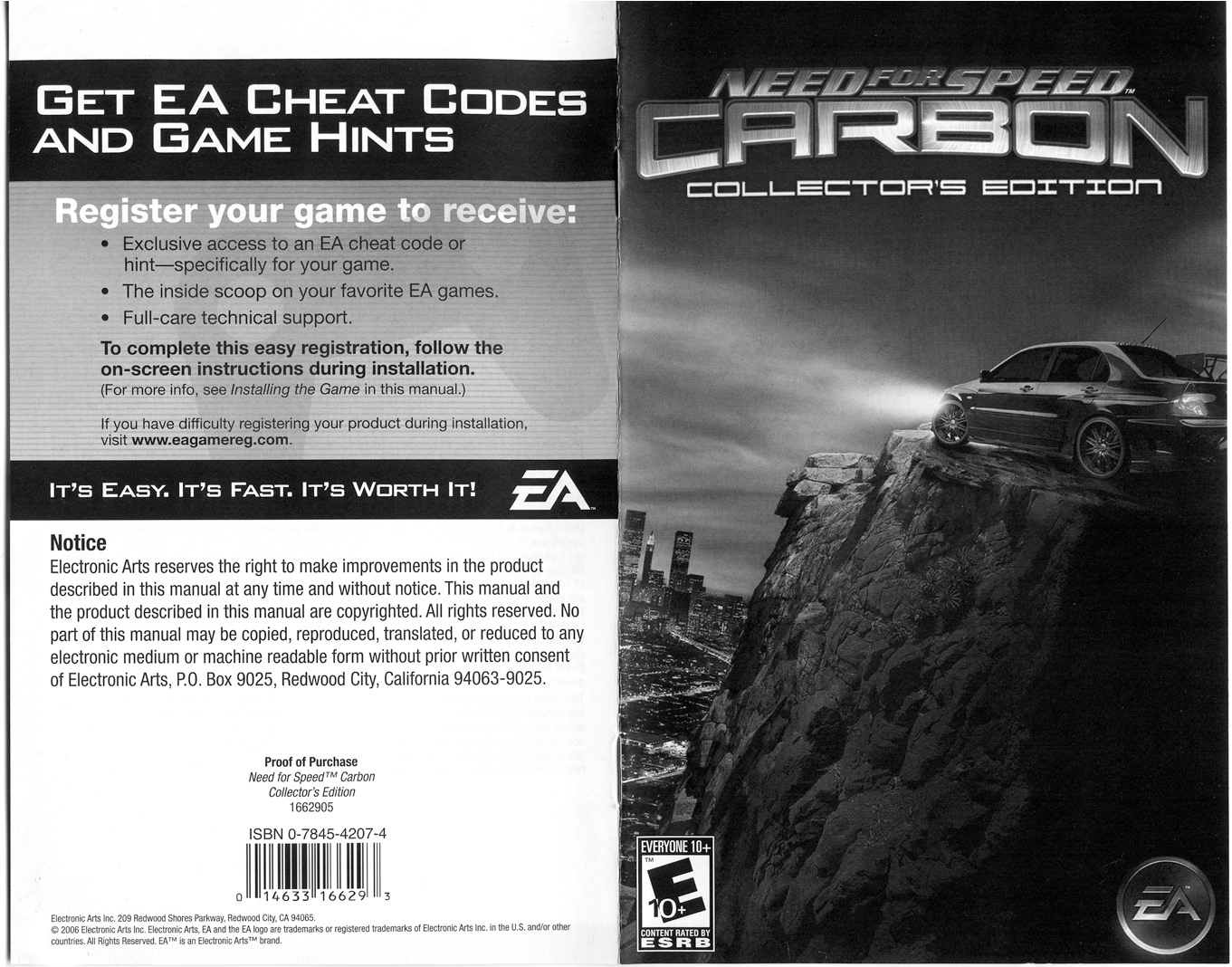Games PC NEED FOR SPEED-CARBON User Manual