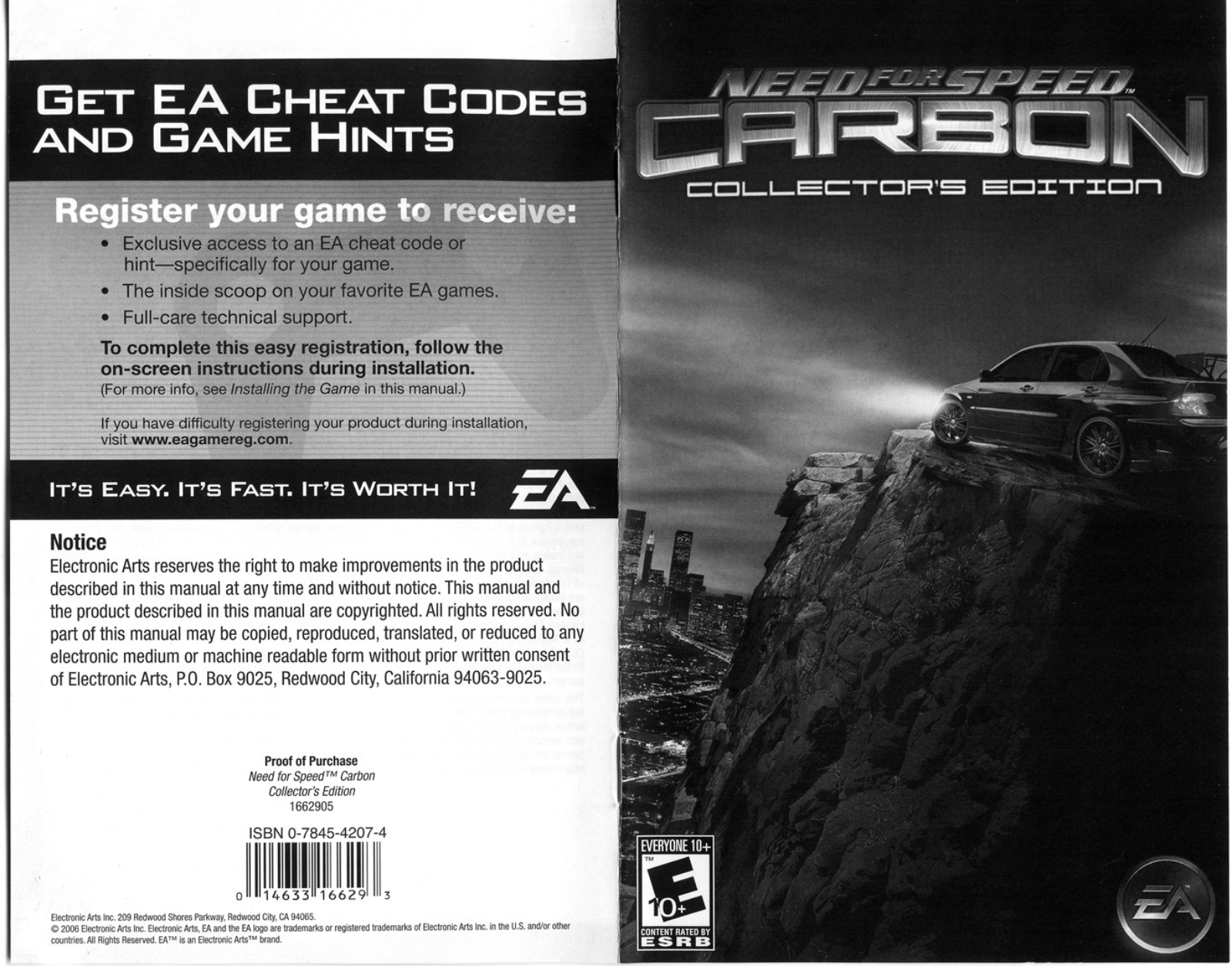 Games PC NEED FOR SPEED-CARBON User Manual