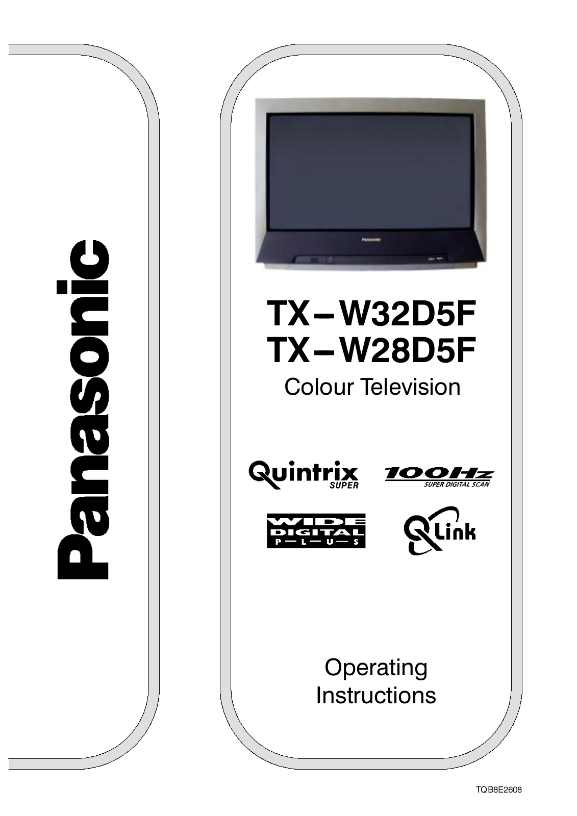 Panasonic TX-W28D5 User Manual