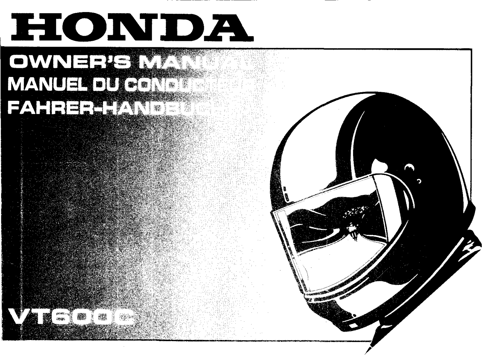 Honda VT600C 1997 Owner's Manual