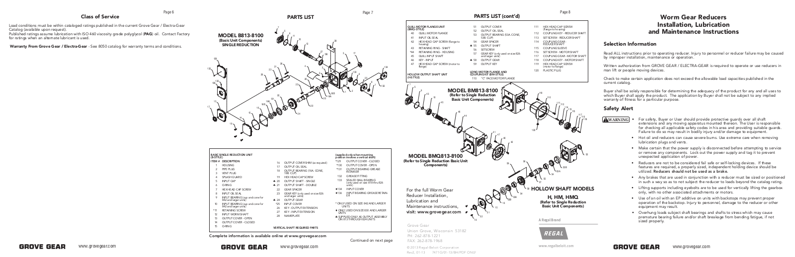 Grove Gear Narrow User Manual