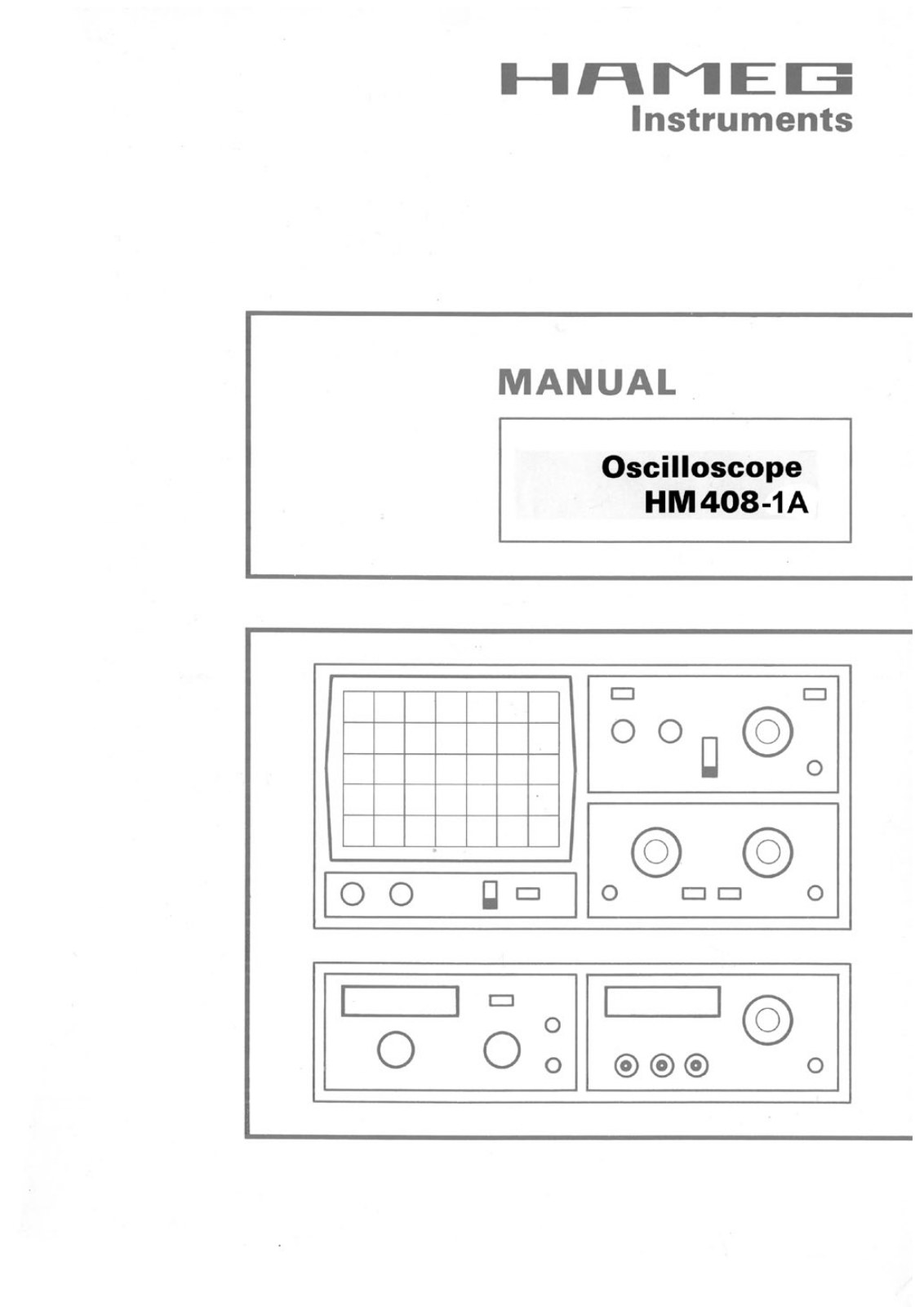 Hameg hm408-1a User Manual