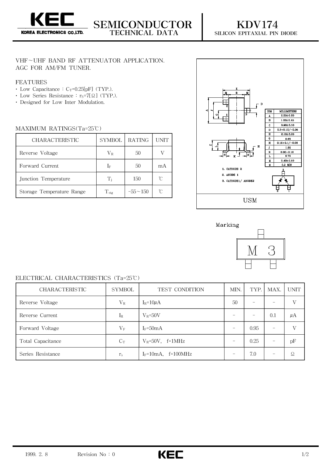 KEC KDV174 Datasheet