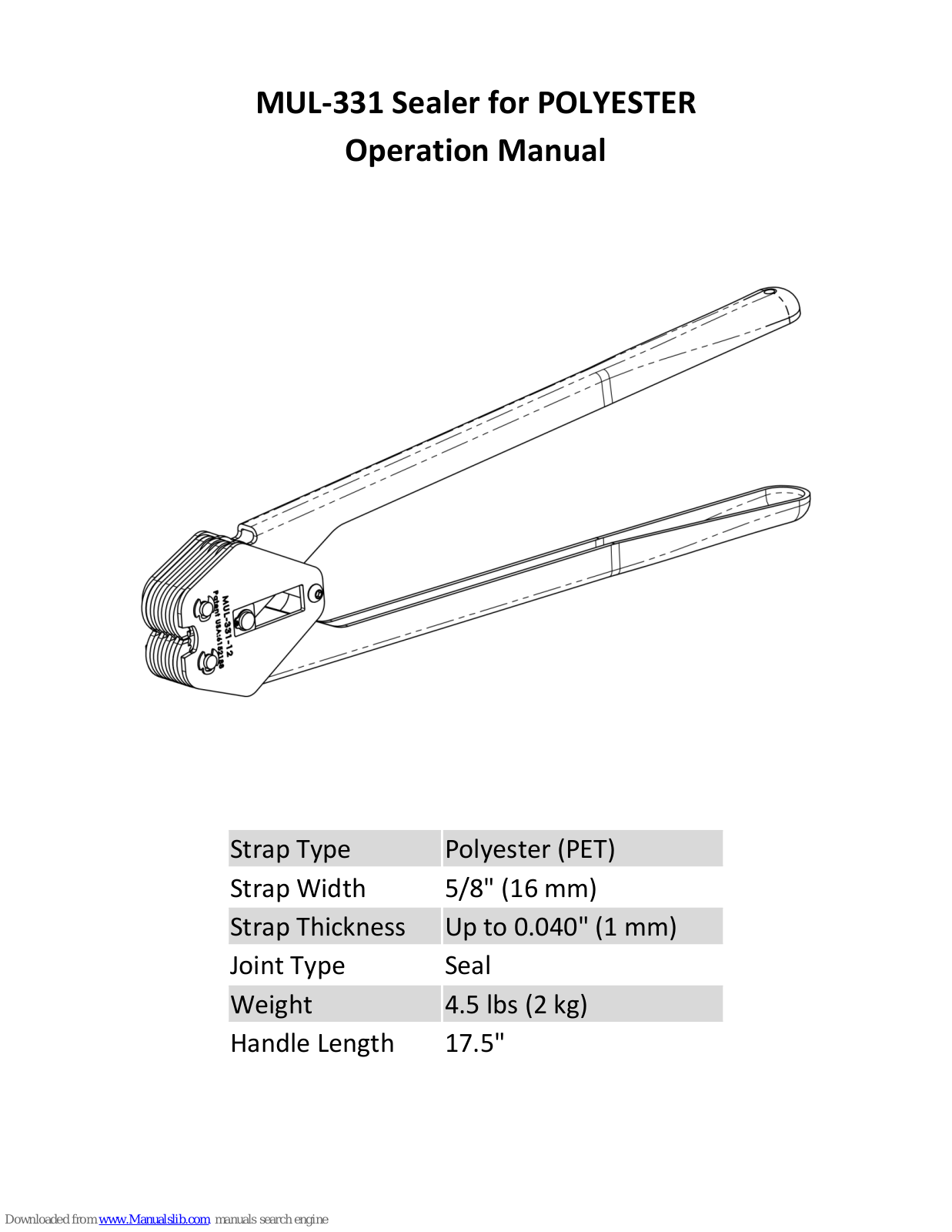 Teknika MUL-331 Operation Manual - ManualMachine.com