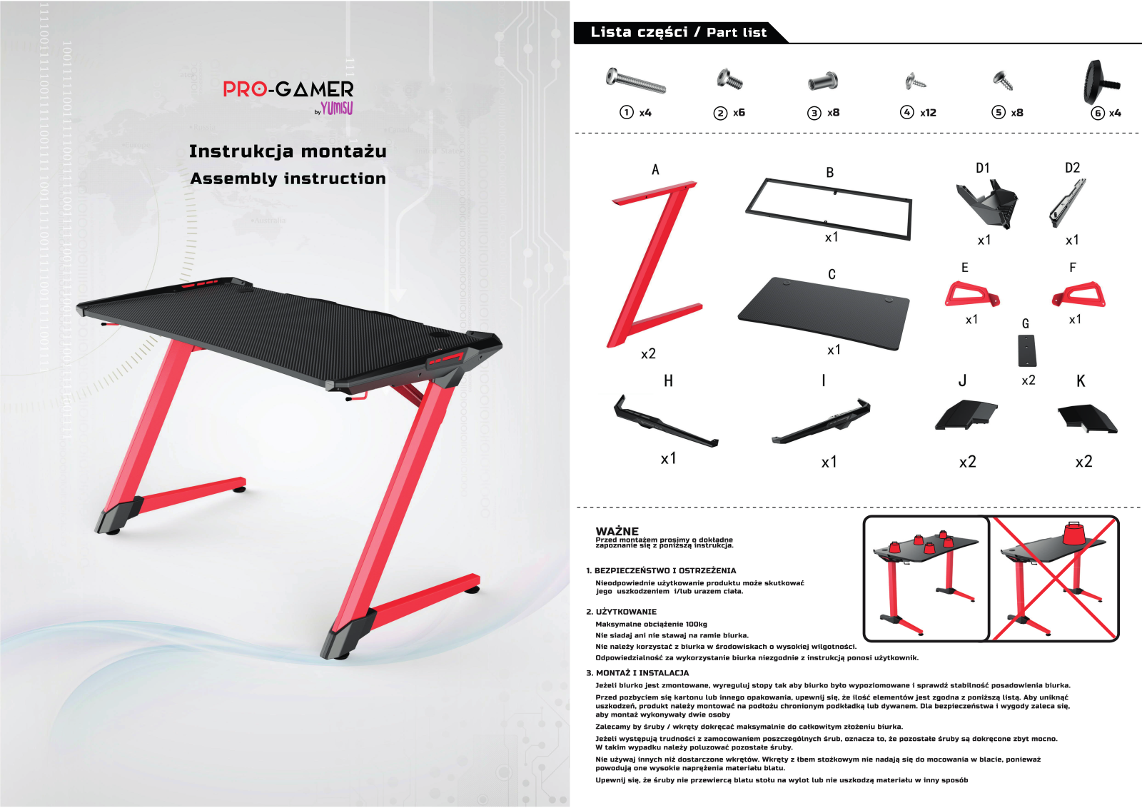 PRO-GAMER D-4000 User guide - ManualMachine.com