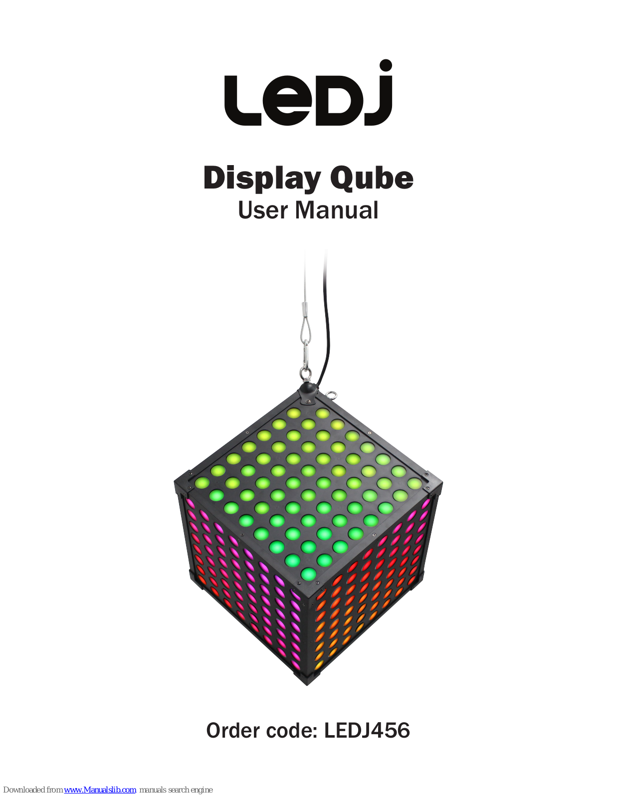 Ledj LEDJ456, Display Qube User Manual