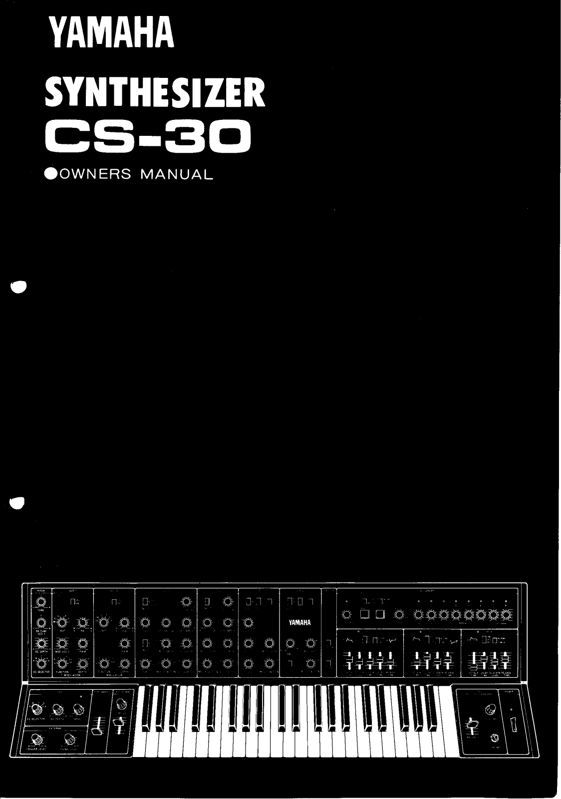 Yamaha CS30E, CS30 User Manual