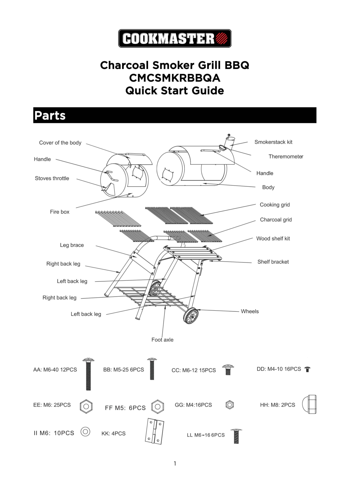 Cookmaster CMCSMKRBBQA User Manual - ManualMachine.com