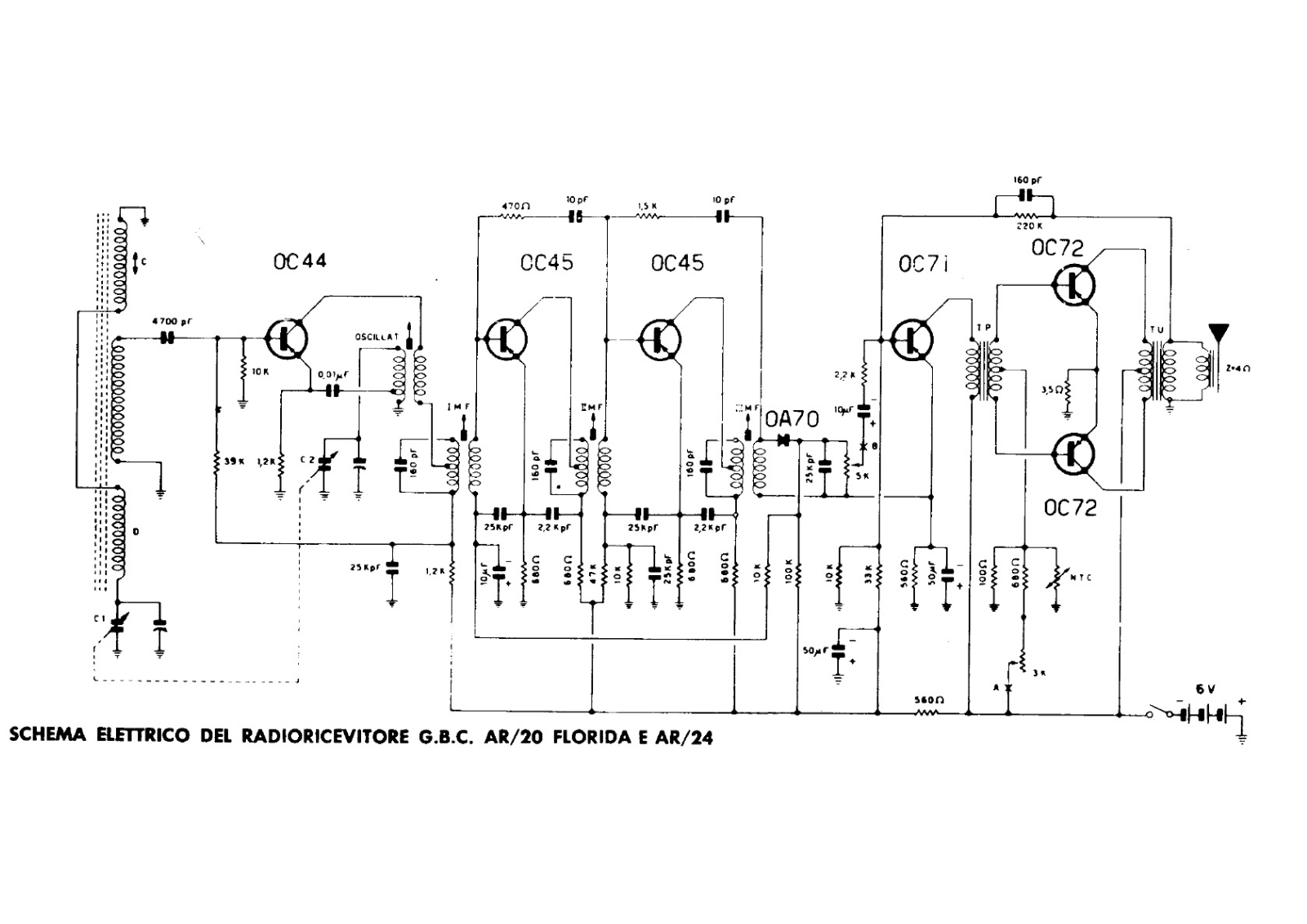 GBC ar 20, ar 24 schematic