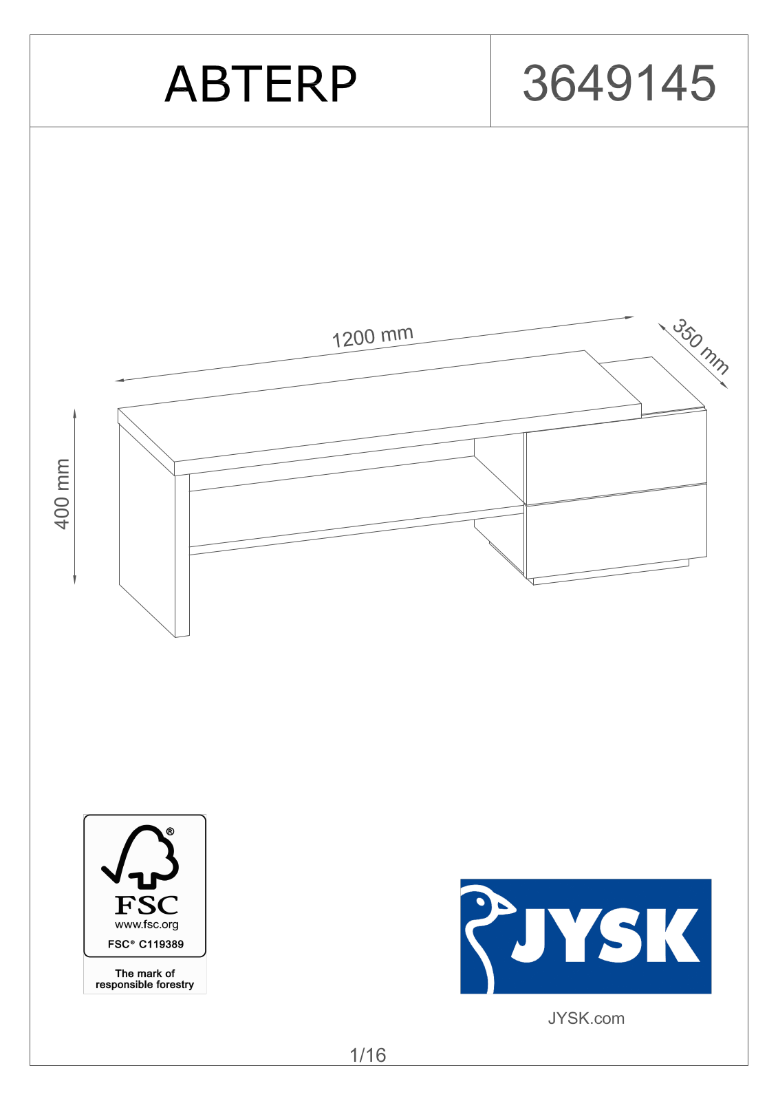 JYSK Abterp User Manual