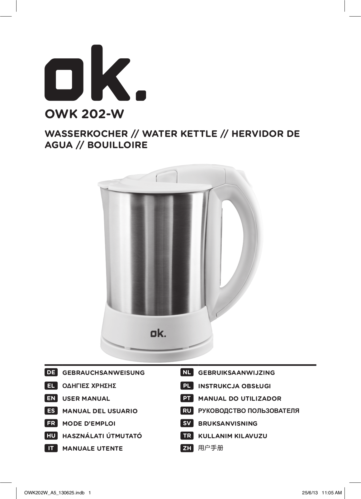 OK OWK 202-W User Manual