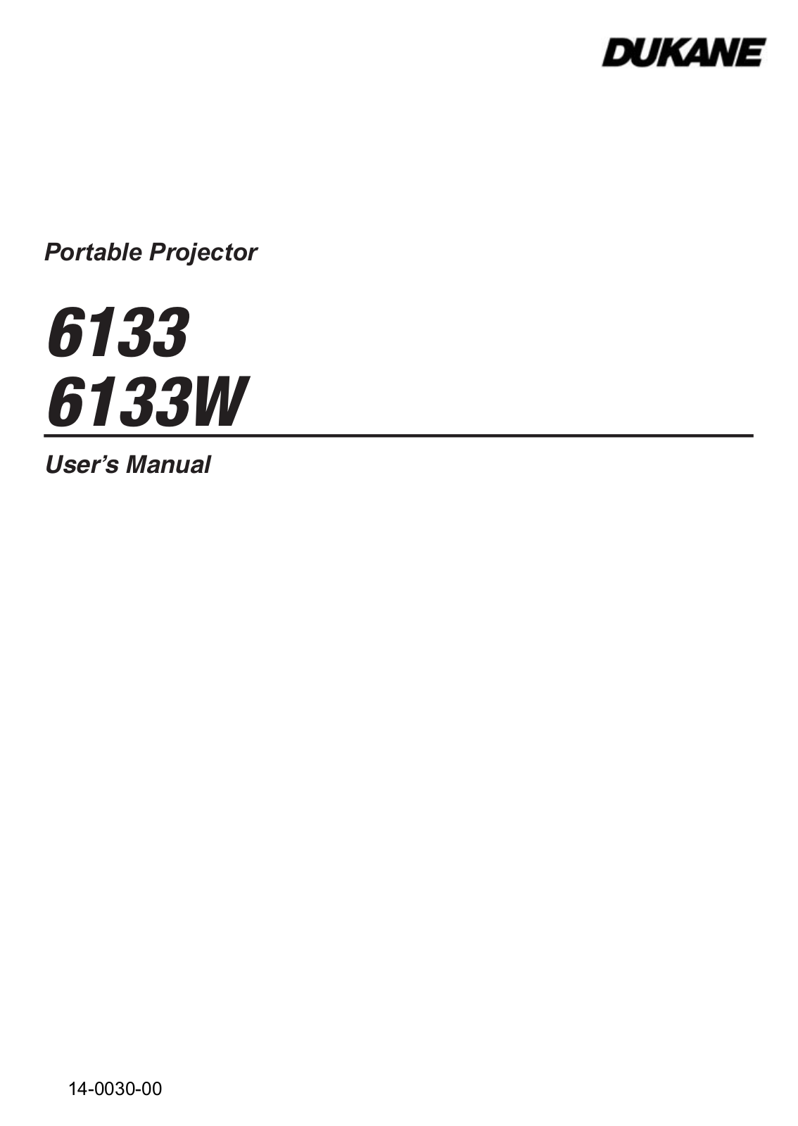 Dukane 6133, 6133M, 6133W, 6133WM User Manual