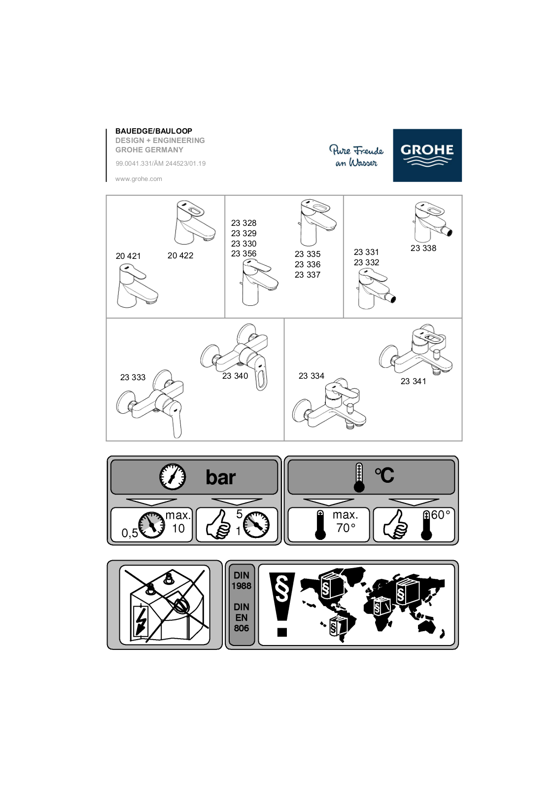 GROHE 23337000 User guide - ManualMachine.com