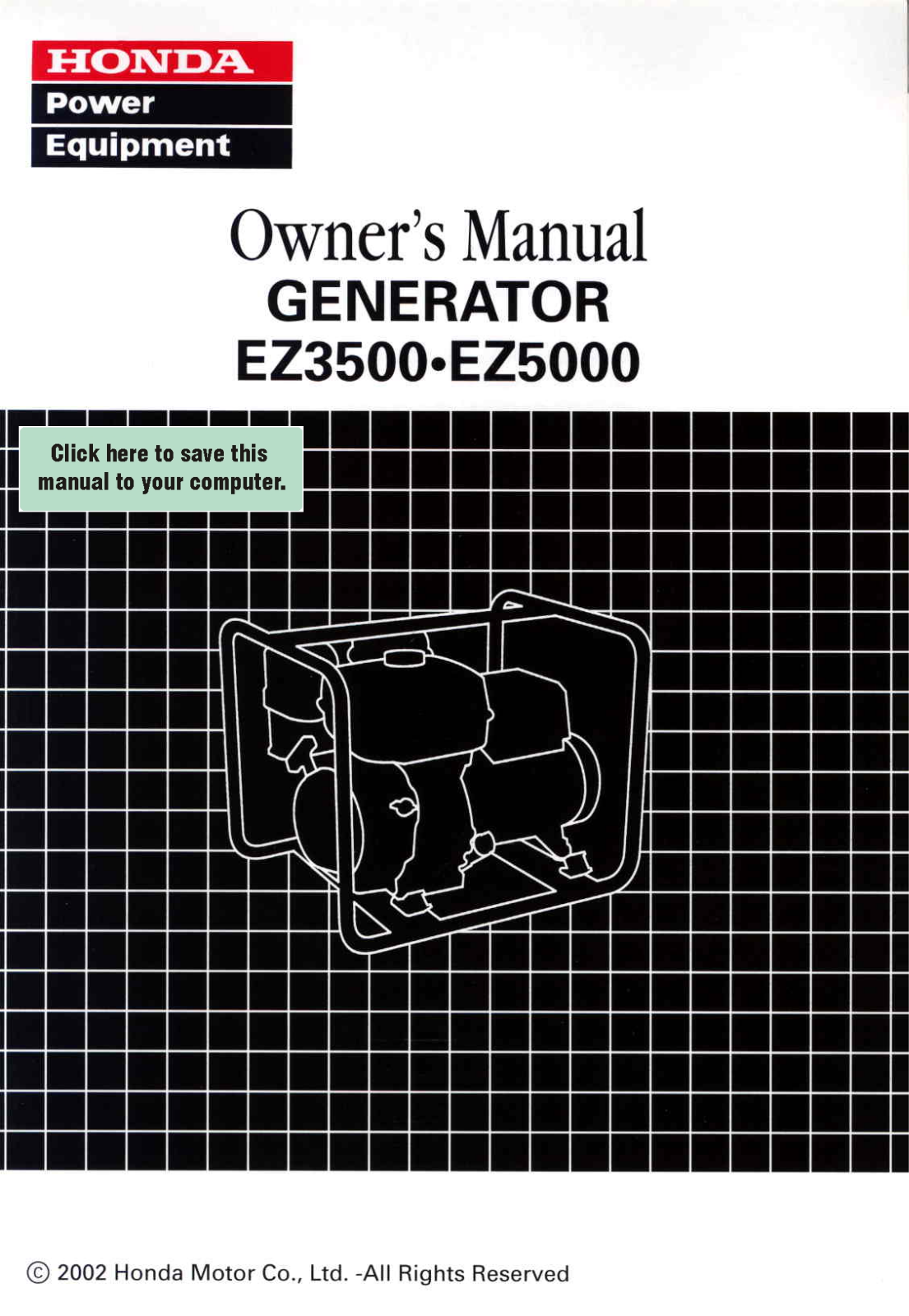 Honda Power Equipment EZ3500, EZ5000 User Manual