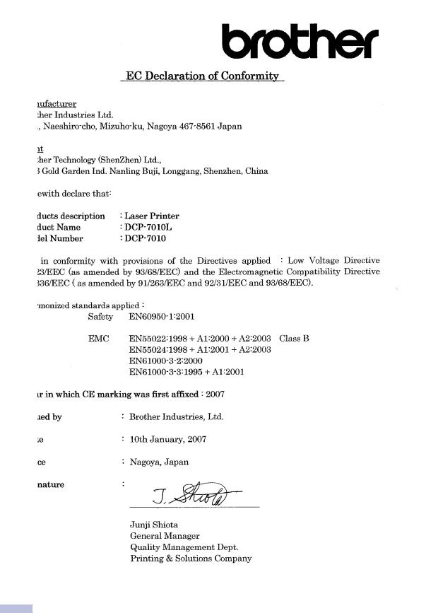 Brother DCP-7010L, DCP-7025 User Manual