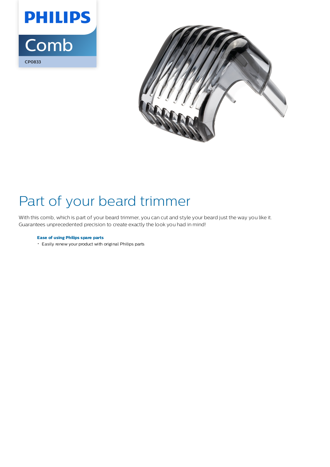 Philips CP0833/01 leaflet - ManualMachine.com