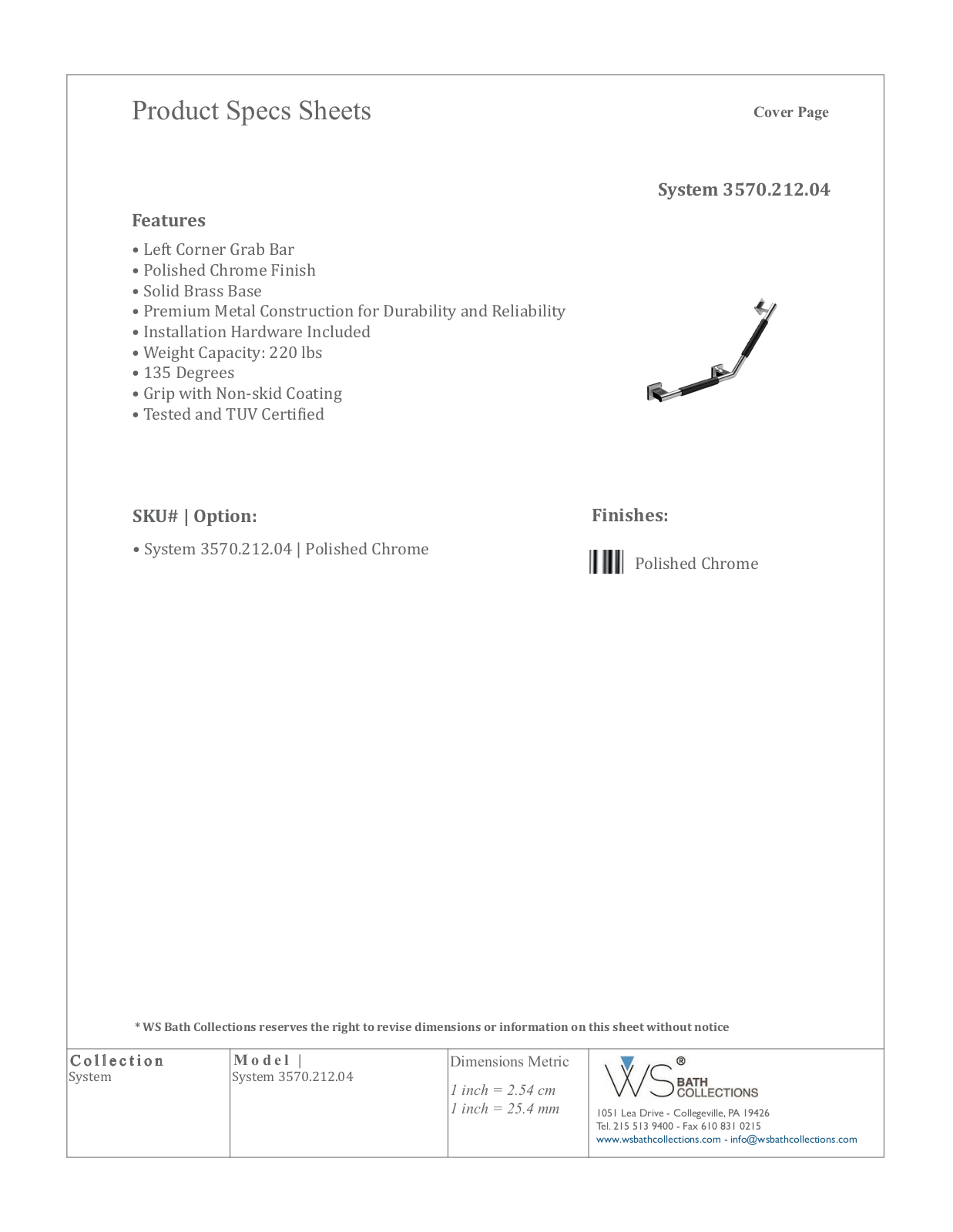 WS Bath Collections WSO3224 Specifications - ManualMachine.com