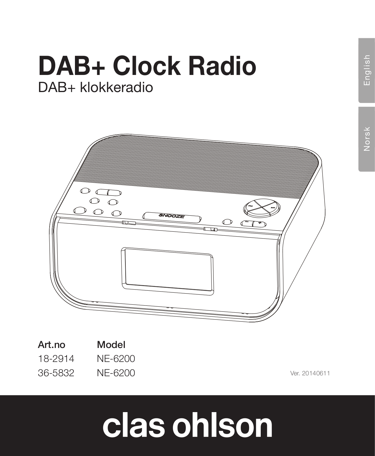 Clas Ohlson NE-6200 Instruction Manual