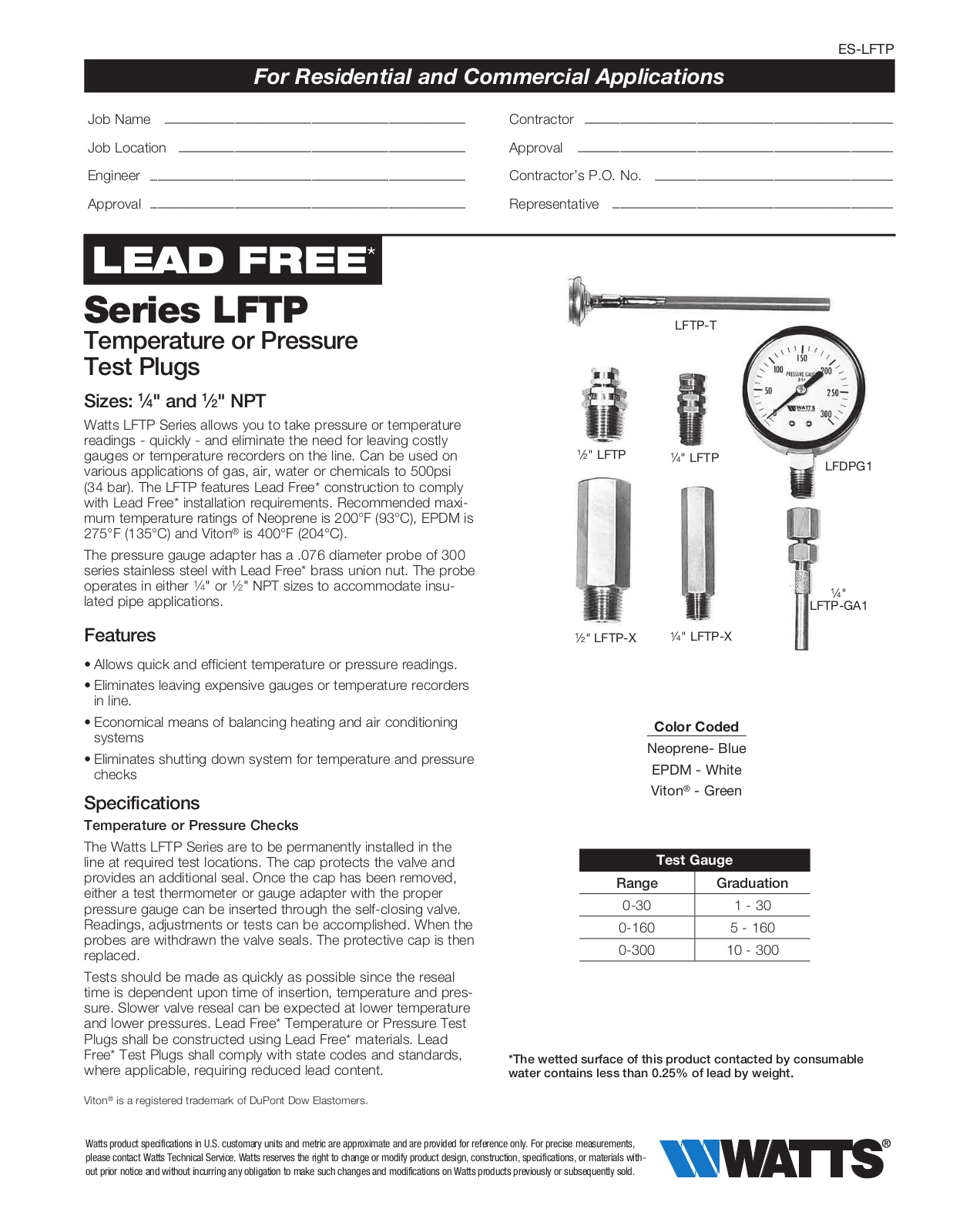 Watts LFTP User Manual