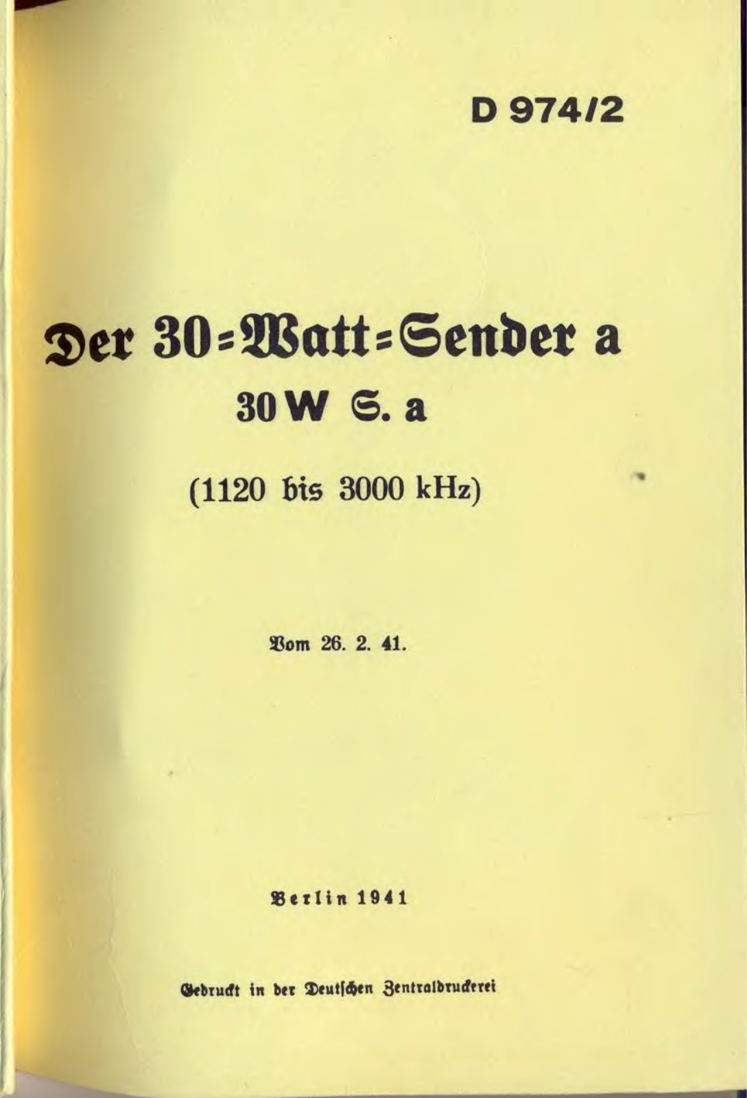 Military Surplus rigs 30WS User guide - ManualMachine.com
